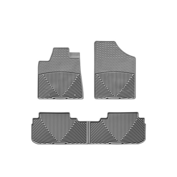 WeatherTech All-Weather Floor Mats compatible with 2008-2013 Toyota Highlander - 1st & 2nd Row, Grey