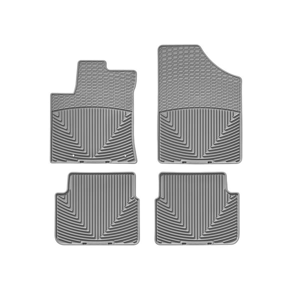 WeatherTech All-Weather Floor Mats compatible with 2009-2013 Toyota Corolla - 1st & 2nd Row, Grey