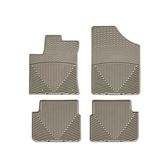WeatherTech All-Weather Floor Mats compatible with 2009-2013 Toyota Corolla - 1st & 2nd Row, Tan