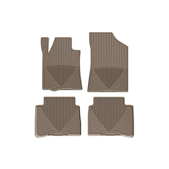 WeatherTech All-Weather Floor Mats compatible with 2009-2014 Nissan Maxima - 1st & 2nd Row, Tan