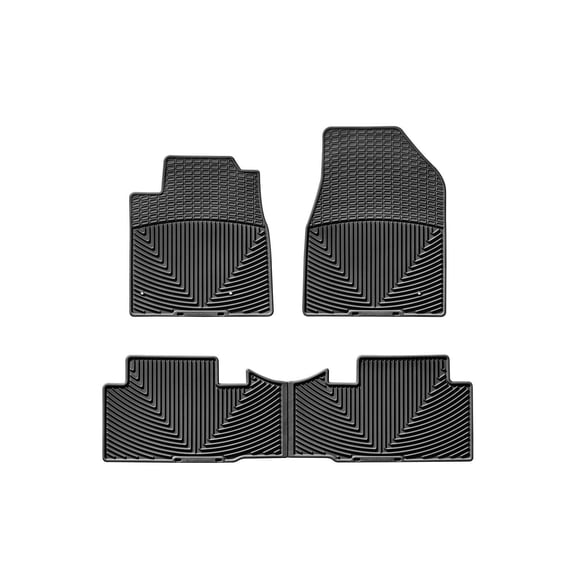 WeatherTech All-Weather Floor Mats compatible with 2009-2015 Honda Pilot - 1st & 2nd Row, Black