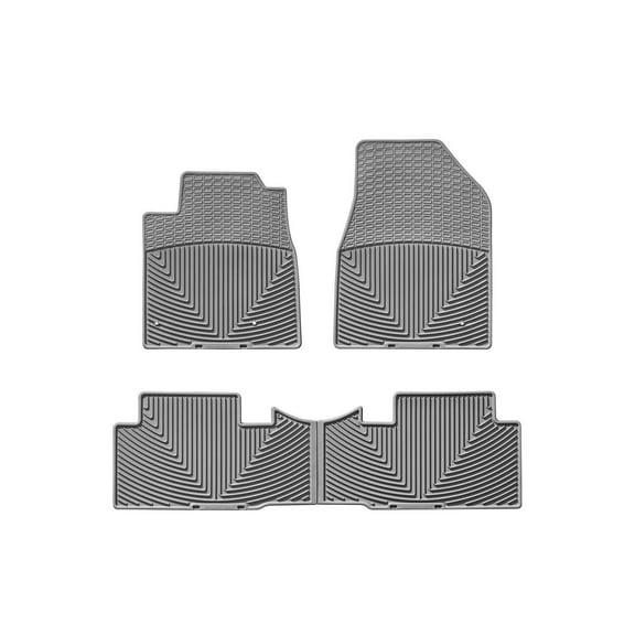 WeatherTech All-Weather Floor Mats compatible with 2009-2015 Honda Pilot - 1st & 2nd Row, Grey