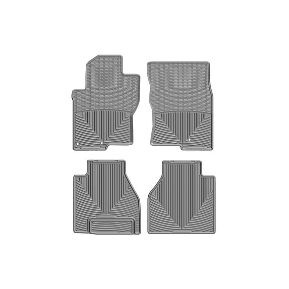 WeatherTech All-Weather Floor Mats compatible with 2009-2015 Nissan Frontier - 1st & 2nd Row, Grey