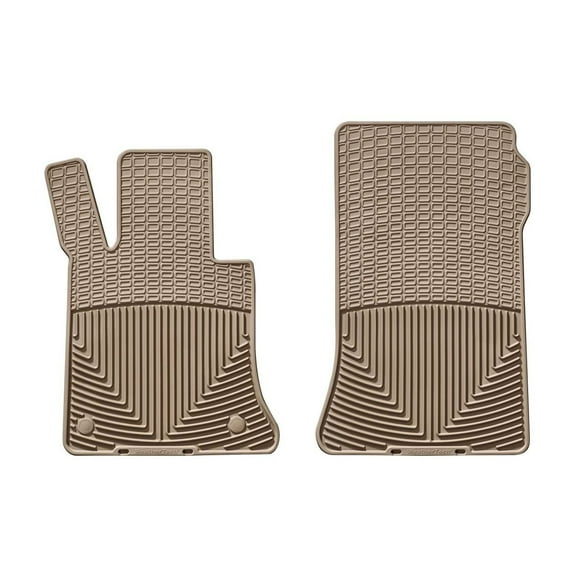 WeatherTech All-Weather Floor Mats compatible with 2010-2012 Mercedes GLK-Class - 1st Row (Driver & Passenger), Tan