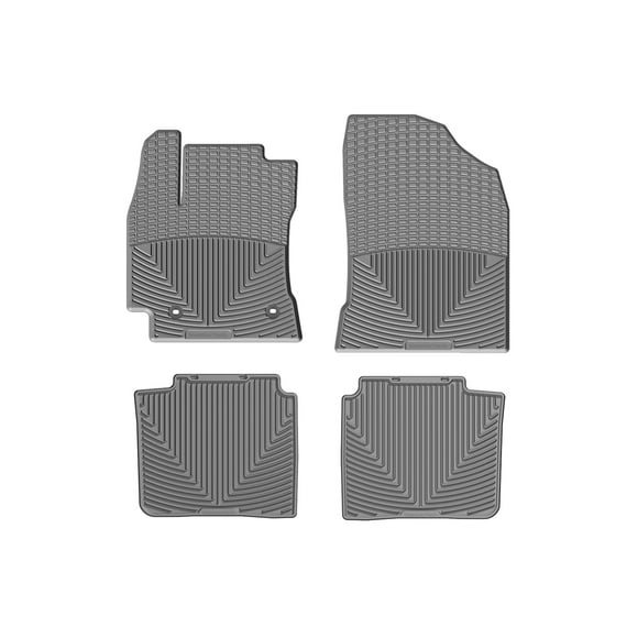 WeatherTech All-Weather Floor Mats compatible with 2014-2019 Toyota Corolla - 1st & 2nd Row, Grey