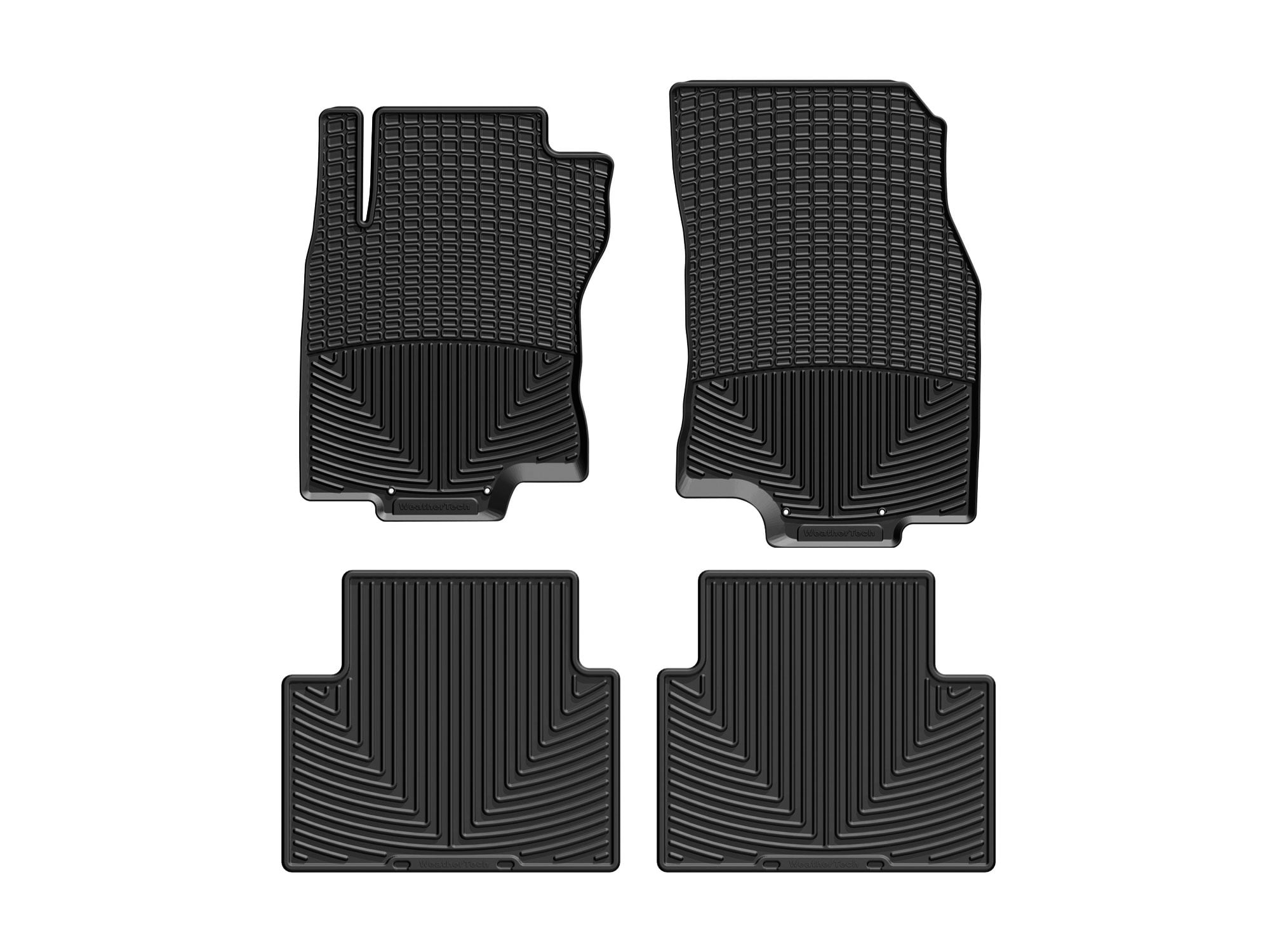 WeatherTech All-Weather Floor Mats compatible with 2014-2020 Nissan Rogue - 1st & 2nd Row, Black