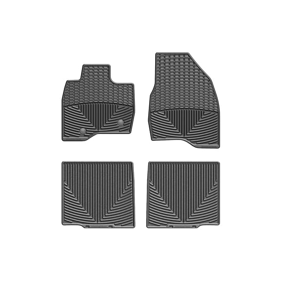 WeatherTech All-Weather Floor Mats compatible with 2015-2016 Ford Explorer - 1st & 2nd Row, Black