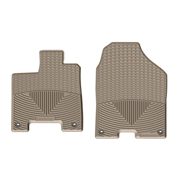 WeatherTech All-Weather Floor Mats compatible with 2016-2022 Honda Pilot - 1st Row (Driver & Passenger), Tan