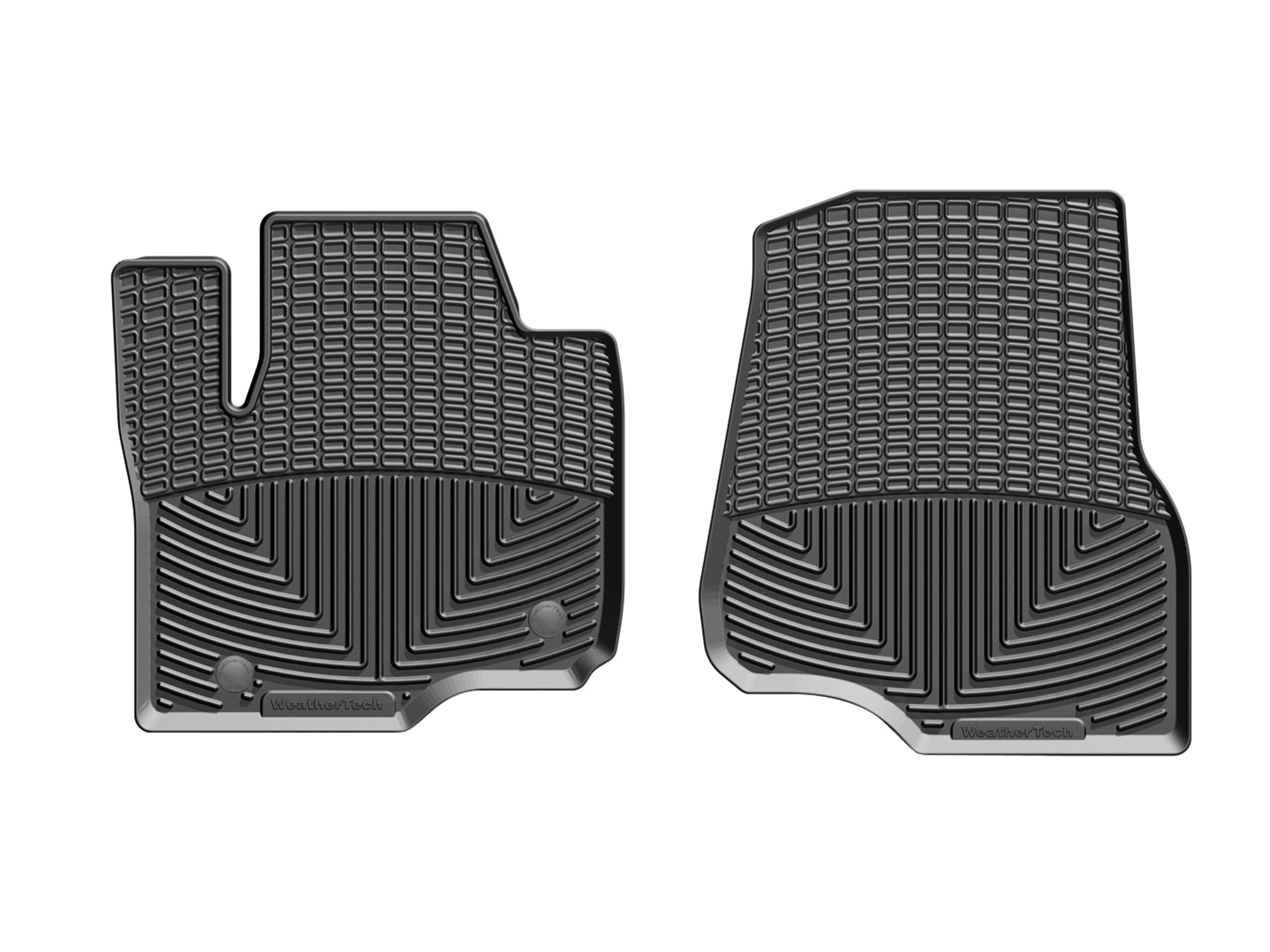WeatherTech All-Weather Floor Mats compatible with 2017-2022 Ford Super Duty - 1st Row (Driver & Passenger), Black