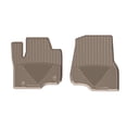thumbnail image 1 of WeatherTech All-Weather Floor Mats compatible with 2017-2022 Ford Super Duty - 1st Row (Driver & Passenger), Tan, 1 of 5
