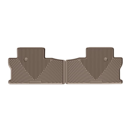 WeatherTech All-Weather Floor Mats compatible with 2017-2026 Honda Ridgeline - 2nd Row, Tan