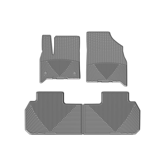 WeatherTech All-Weather Floor Mats compatible with 2018-2024 Buick Enclave - 1st & 2nd Row, Grey