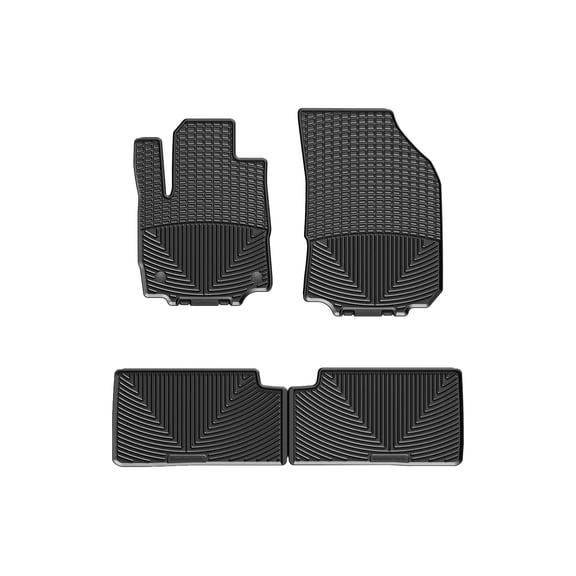 WeatherTech All-Weather Floor Mats compatible with 2018-2024 Chevrolet Equinox - 1st & 2nd Row, Black