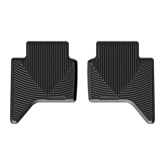 WeatherTech All-Weather Floor Mats compatible with Ford Ranger, Ranger Raptor - 2nd Row, Black