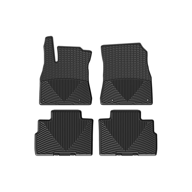 WeatherTech All Weather Floor Mats compatible with 2020 2025 Nissan Sentra 1st 2nd Row Black