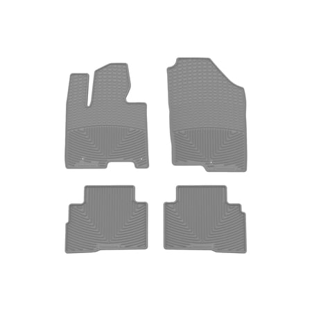 WeatherTech All-Weather Floor Mats compatible with 2022-2026 Hyundai Tucson Hybrid - 1st & 2nd Row, Grey
