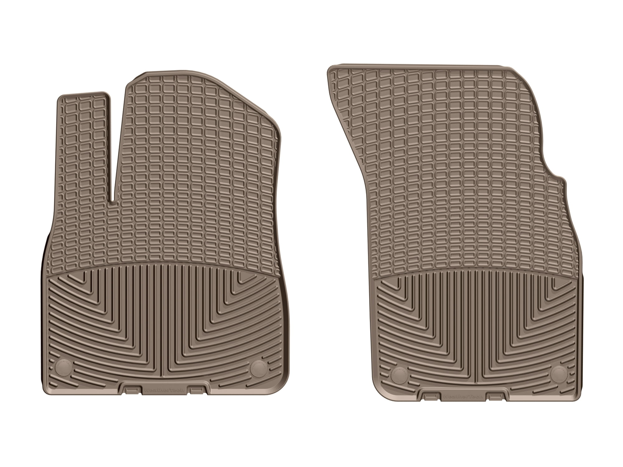 WeatherTech All-Weather Floor Mats compatible with Audi SQ8, RS Q8, SQ7, Q7, Q8 - 1st Row (Driver & Passenger), Tan