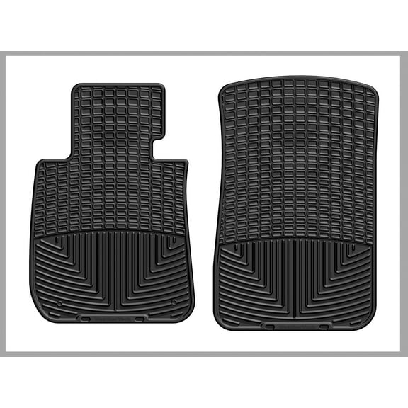 WeatherTech All-Weather Floor Mats compatible with BMW 325i, 328i, 335i, 128i - 1st Row (Driver & Passenger), Black