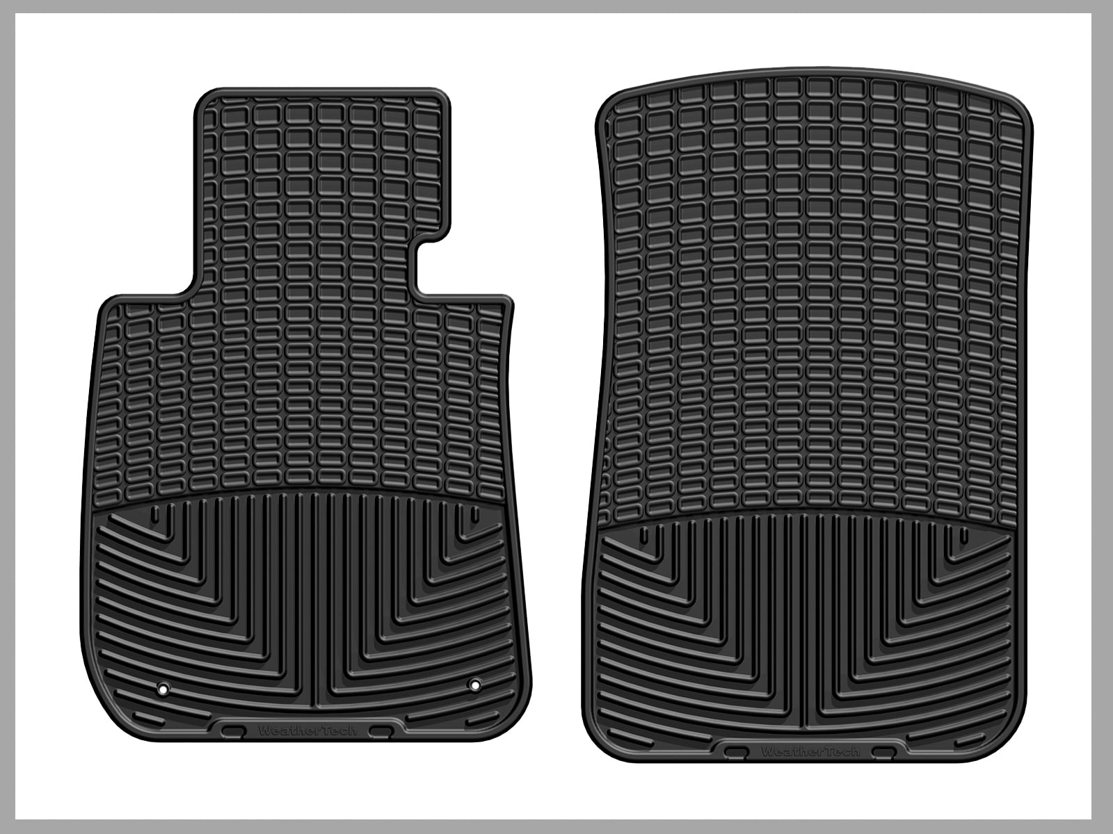 WeatherTech All-Weather Floor Mats compatible with BMW 325i, 328i, 335i, 128i - 1st Row (Driver & Passenger), Black