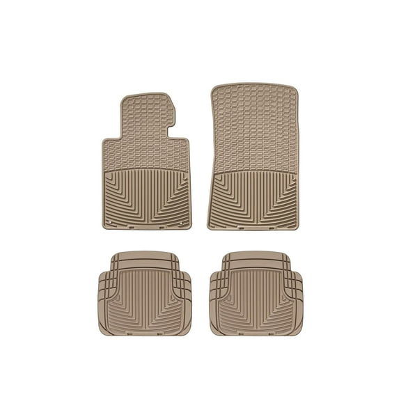 WeatherTech All-Weather Floor Mats compatible with BMW 535i, 650i, 3-Series (E30), 318ti, 325es, 325i - 1st & 2nd Row, Tan