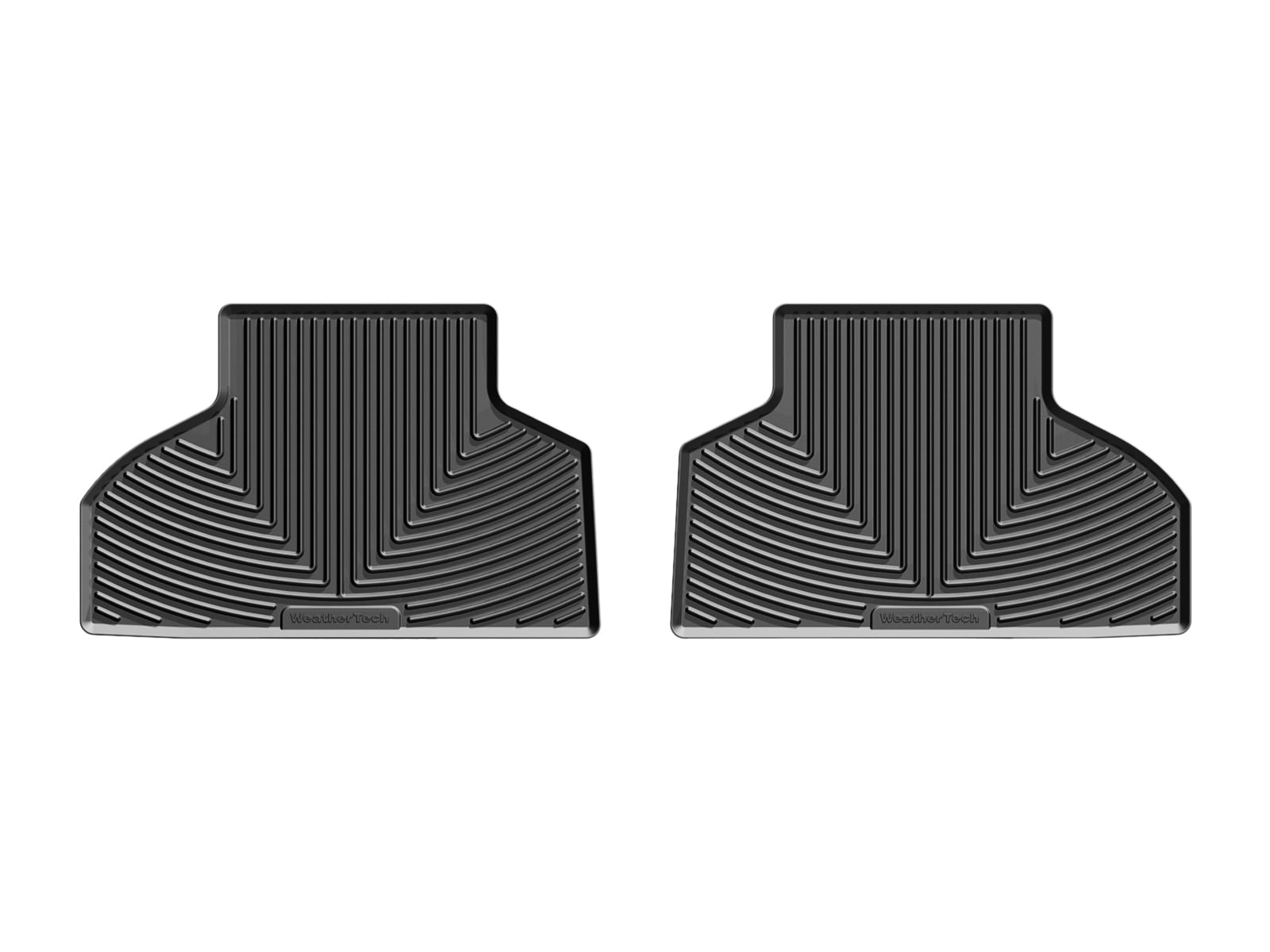 WeatherTech All-Weather Floor Mats compatible with BMW X5 35i, X6 M, X5 M, X5 35d, X5 40e, X5 50i - 2nd Row, Black