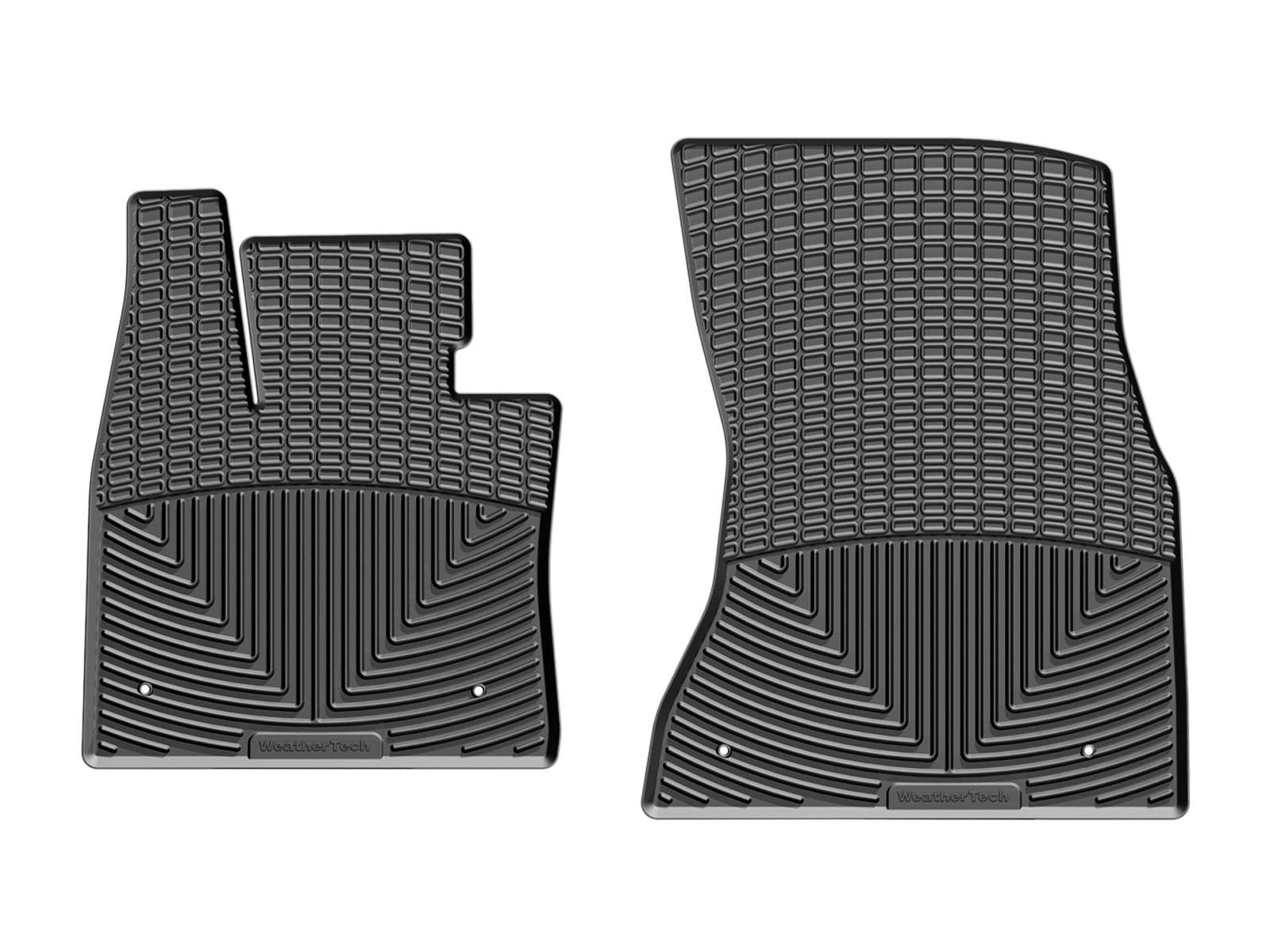 WeatherTech All-Weather Floor Mats compatible with BMW X5 40e, X5 50i, X6 35i, X5 35d, X5 M, X6 50i - 1st Row (Driver & Passenger), Black