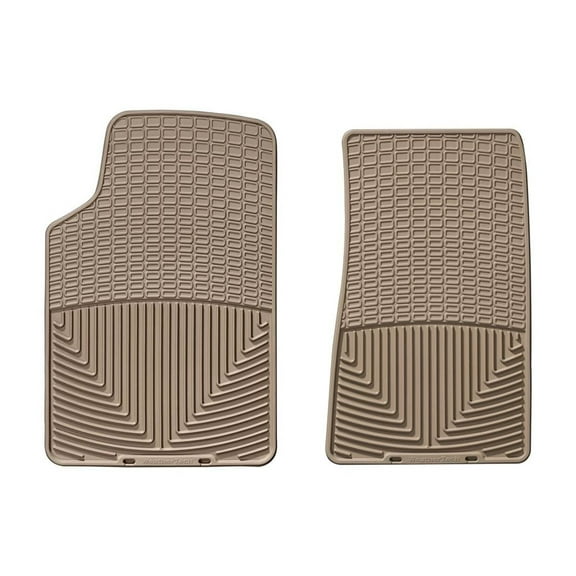 WeatherTech All-Weather Floor Mats compatible with Cadillac STS-V, CTS, CTS-V, STS, SRX - 1st Row (Driver & Passenger), Tan