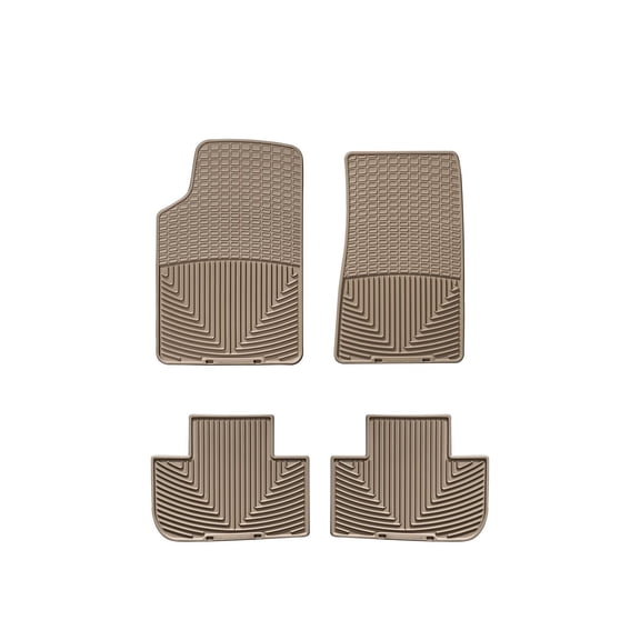 WeatherTech All-Weather Floor Mats compatible with Cadillac STS-V, STS - 1st & 2nd Row, Tan