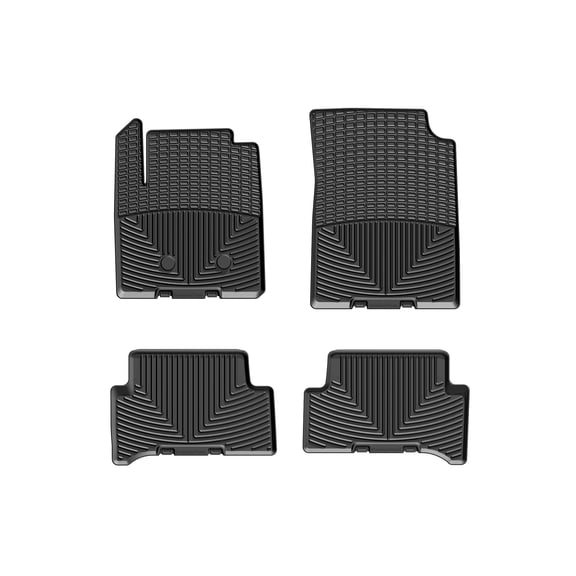 WeatherTech All-Weather Floor Mats compatible with Canyon, Colorado - 1st & 2nd Row, Black