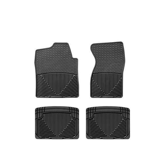 WeatherTech All-Weather Floor Mats compatible with Chevrolet C/K Series Pickup, Silverado - 1st & 2nd Row, Black