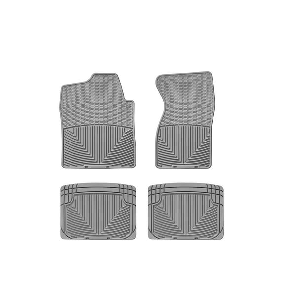 WeatherTech All-Weather Floor Mats compatible with Chevrolet Silverado, C/K Series Pickup - 1st & 2nd Row, Grey