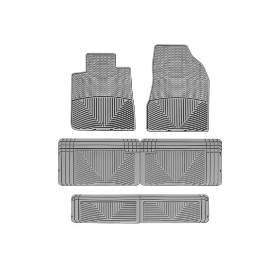 WeatherTech All-Weather Floor Mats compatible with Acadia, Acadia Limited, Enclave, Traverse, Outlook - Complete Set (1st, 2nd, & 3rd Row), Grey