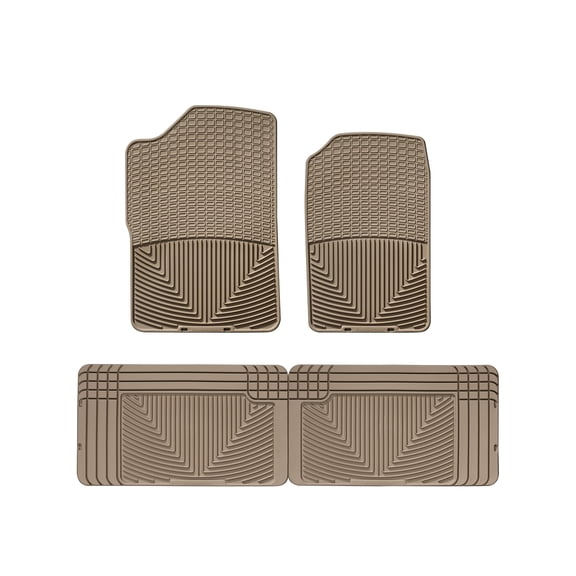 WeatherTech All-Weather Floor Mats compatible with C/K Series Pickup, Escalade, Tahoe, Yukon - 1st & 2nd Row, Tan