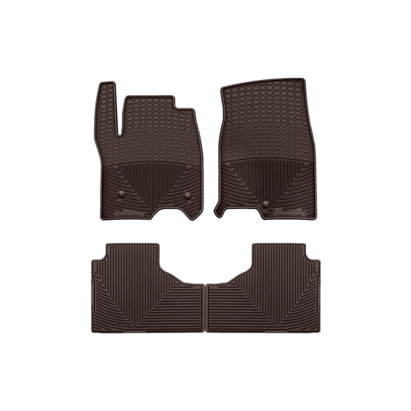 WeatherTech All-Weather Floor Mats compatible with Yukon, Tahoe, Suburban, Escalade ESV, Escalade, Escalade-V - 1st & 2nd Row, Cocoa