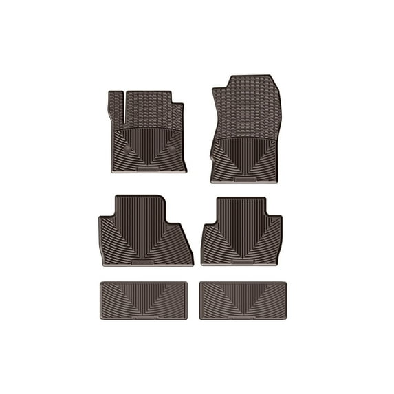 WeatherTech All-Weather Floor Mats compatible with Yukon, Escalade, Tahoe - Complete Set (1st, 2nd, & 3rd Row), Cocoa