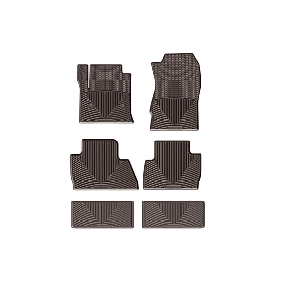 WeatherTech All-Weather Floor Mats compatible with Yukon, Escalade, Tahoe - Complete Set (1st, 2nd, & 3rd Row), Cocoa