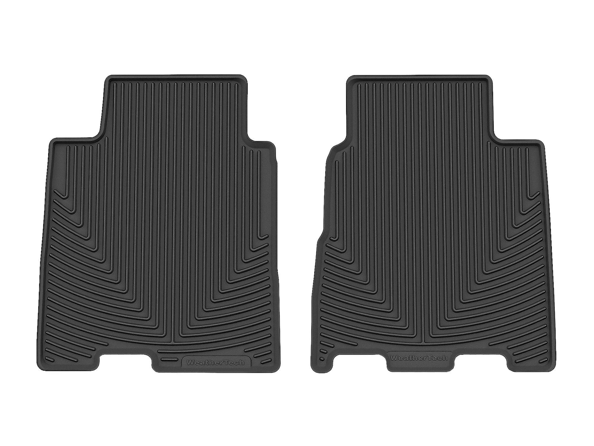 WeatherTech All-Weather Floor Mats compatible with Ford Bronco Raptor, Bronco - 2nd Row, Black