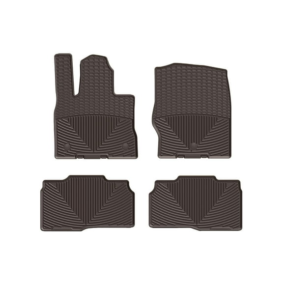 WeatherTech All-Weather Floor Mats compatible with Ford Explorer, Explorer Hybrid, Explorer ST - 1st & 2nd Row, Cocoa