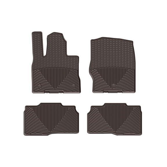 WeatherTech All-Weather Floor Mats compatible with Ford Explorer, Explorer Hybrid, Explorer ST - 1st & 2nd Row, Cocoa