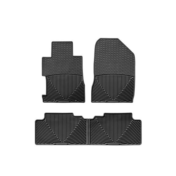 WeatherTech All-Weather Floor Mats compatible with Honda Civic, Civic Si - 1st & 2nd Row, Black