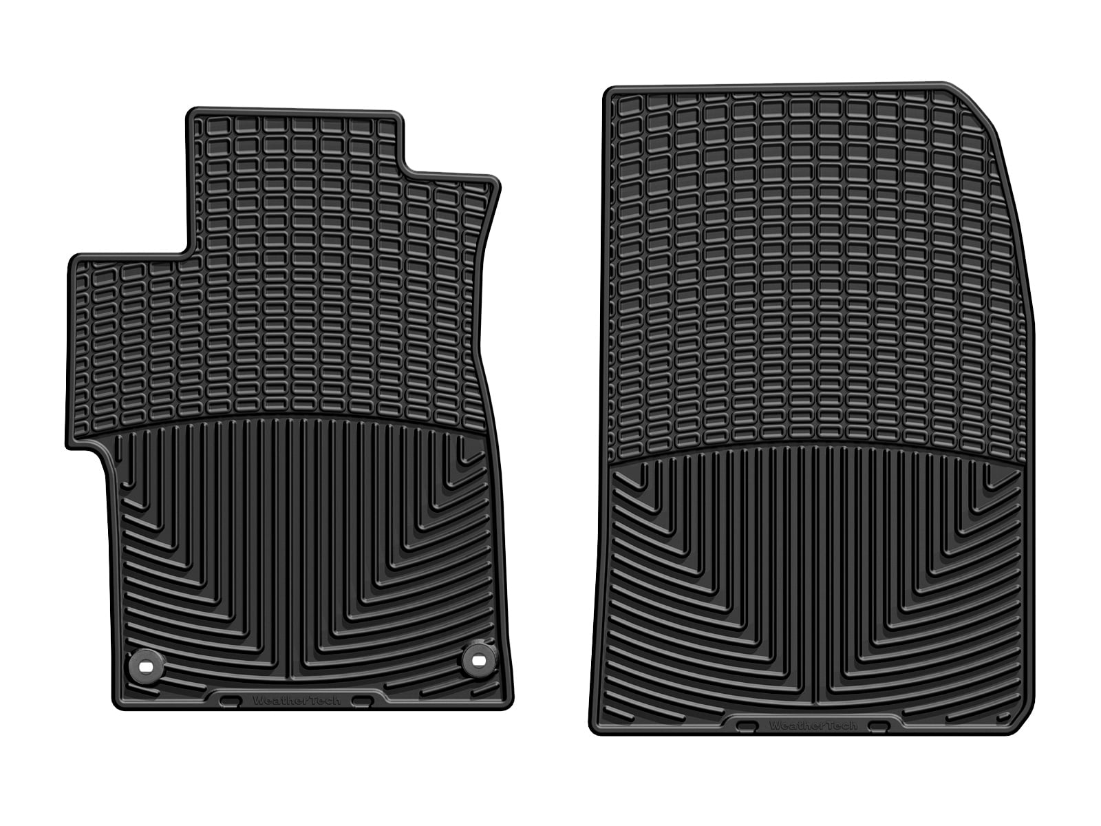 WeatherTech All-Weather Floor Mats compatible with Honda Civic, Civic Si - 1st Row (Driver & Passenger), Black