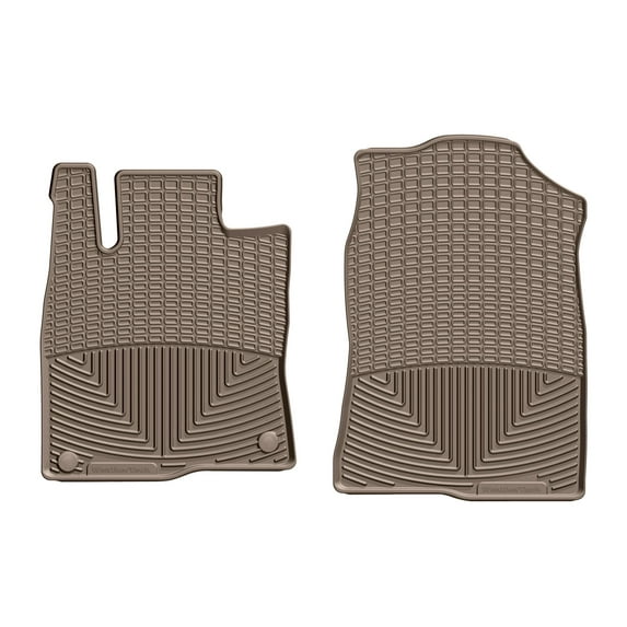 WeatherTech All-Weather Floor Mats compatible with Honda Civic Si, Civic Type R - 1st Row (Driver & Passenger), Tan