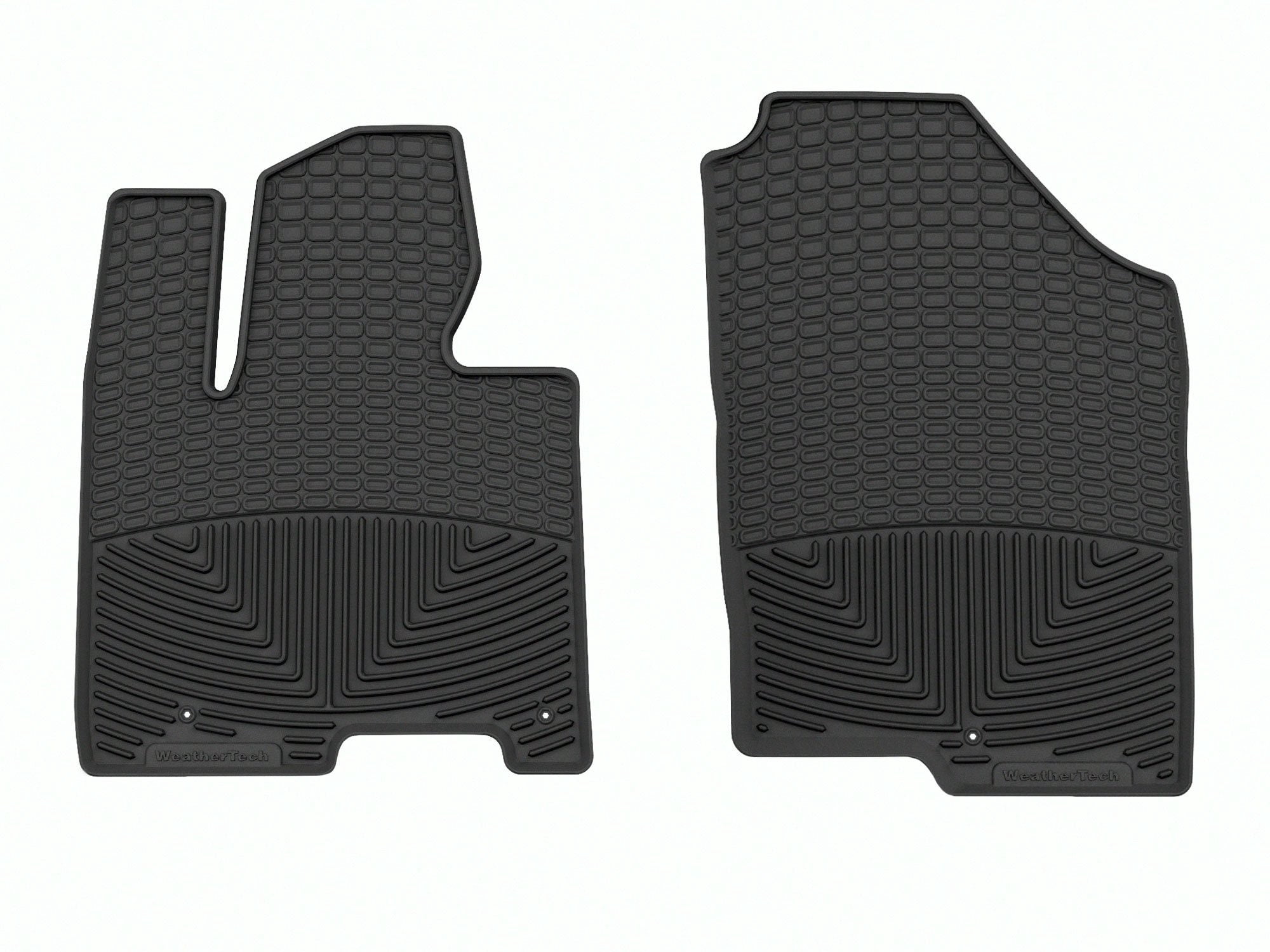 WeatherTech All-Weather Floor Mats compatible with Hyundai Santa Cruz, Tucson, Tucson Hybrid - 1st Row (Driver & Passenger), Black