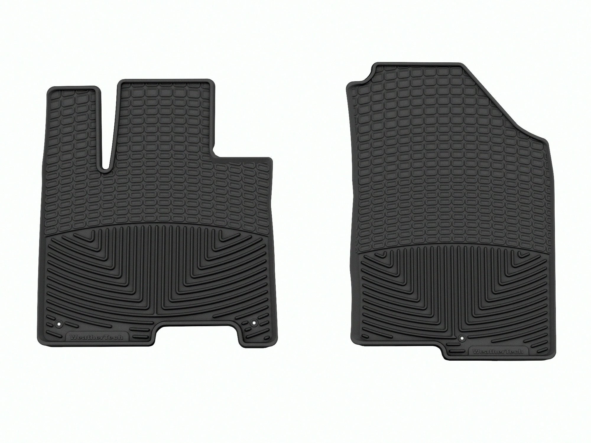 WeatherTech All-Weather Floor Mats compatible with Kia Sportage, Sportage Hybrid - 1st Row (Driver & Passenger), Black