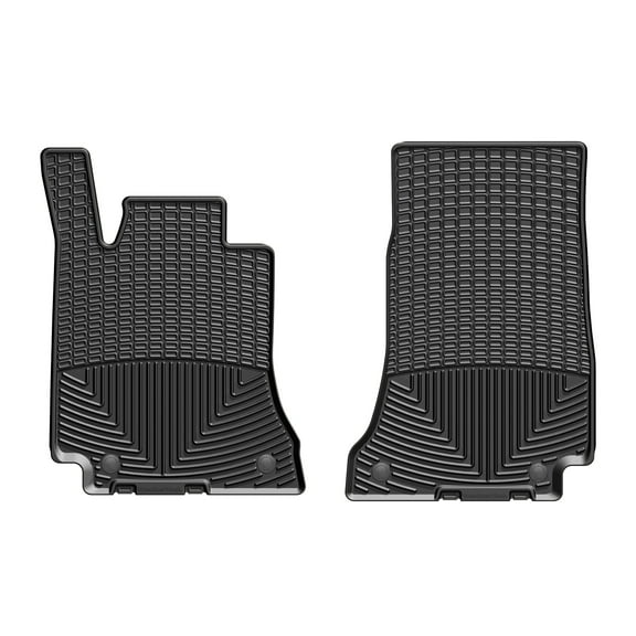WeatherTech All-Weather Floor Mats compatible with Mercedes C 450 AMG, C-Class Coupe, E-Class Sedan, AMG C 43 Cabriolet, AMG C 43 Coupe, AMG C 63 Coupe - 1st Row (Driver & Passenger), Black