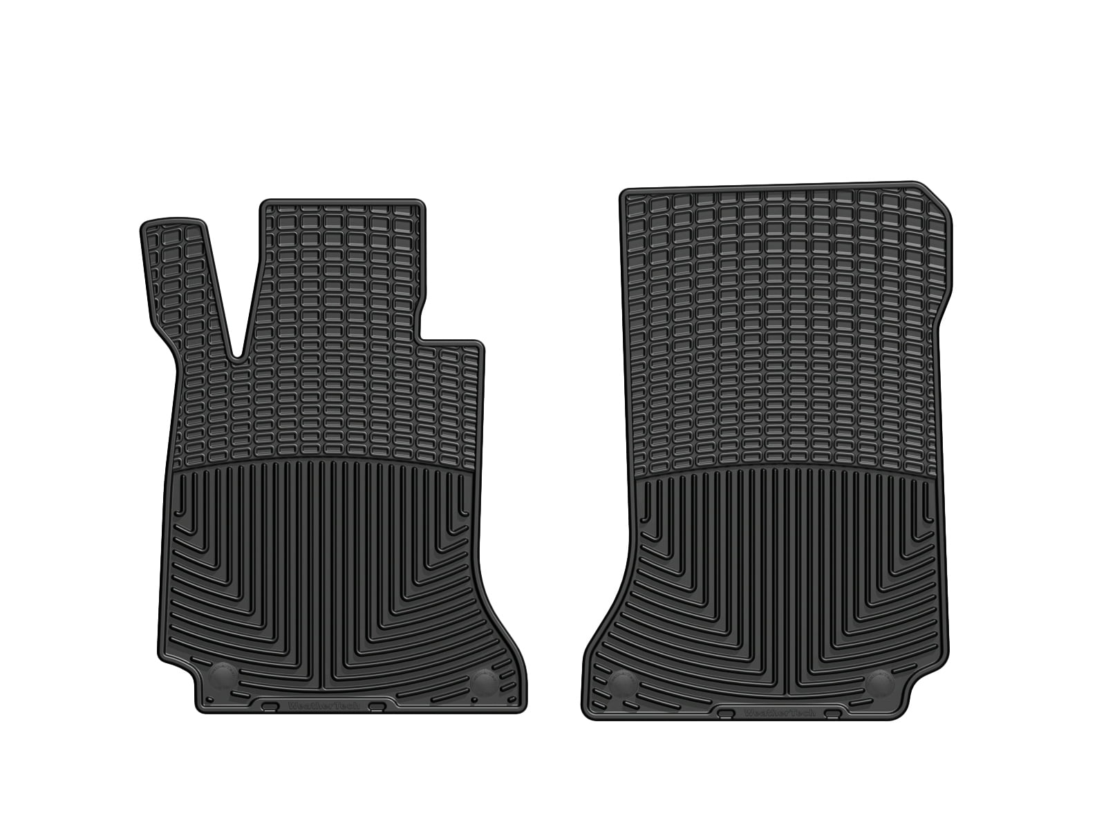 WeatherTech All-Weather Floor Mats compatible with Mercedes C 63 AMG, C-Class, E-Class - 1st Row (Driver & Passenger), Black