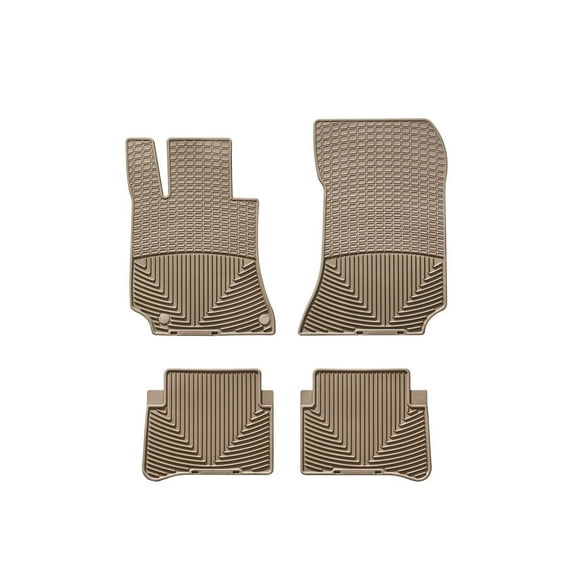 WeatherTech All-Weather Floor Mats compatible with Mercedes E 63 AMG, E 63 AMG S, E-Class - 1st & 2nd Row, Tan