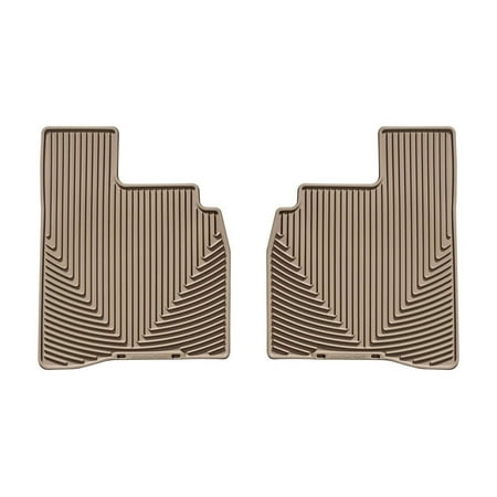 WeatherTech All-Weather Floor Mats compatible with Mercedes S-Class, S 63 AMG, S 65 AMG - 2nd Row, Tan