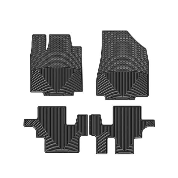 WeatherTech All-Weather Floor Mats compatible with JX, Pathfinder, QX60 - 1st & 2nd Row, Black