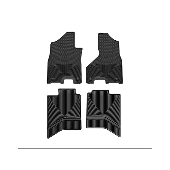 WeatherTech All-Weather Floor Mats compatible with Ram Truck 4500/5500, Ram 2500/3500, Ram Truck 2500/3500, Ram 4500/5500 - 1st & 2nd Row, Black